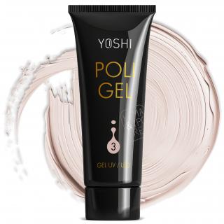 Yoshi Poligel Akrylożel Budujący Do Paznokci UV/LED Hema  TPO Free 30 ml - No.3 Light Nude