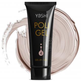 Yoshi Poligel Akrylożel Budujący Do Paznokci UV/LED Hema  TPO Free 30 ml - No.4 Dark Nude