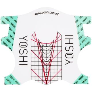 Yoshi Szablony Formy Do Przedłużania Paznokci - Transparentne 100 szt