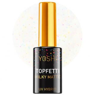 Yoshi Top TopFetti UV/LED Hybrid 10 ml - Milky Matte