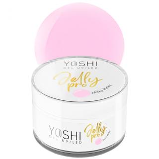 Yoshi Żel Budujący Galaretka Jelly Pro Gel UV/LED 15 ml - Milky Pinky