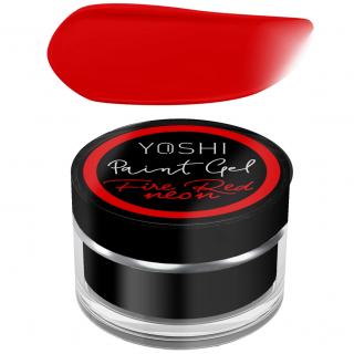 Yoshi Żel Do Zdobień Paint Gel UV/LED 5 ml - Fire Red Neon