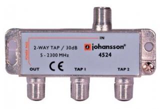 2 WAY TAP Odgałęźnik 2-krotny Johansson 30 dB 4524