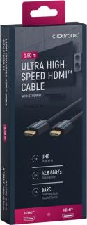 CLICKTRONIC Kabel HDMI 2.1 8K 60Hz 1.5m