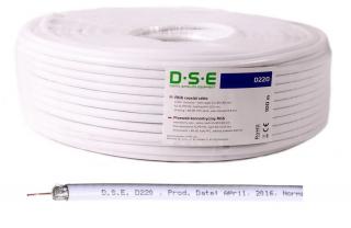 Kabel DSE D220 RG6 100m 0.80mm CU / 64x0.12mm