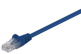 Kabel LAN Patchcord CAT 5E 10m niebieski