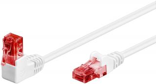 Kabel LAN Patchcord CAT 6 U/UTP 1x90 BIAŁY 0.25m