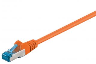 Kabel LAN Patchcord CAT 6A S/FTP Orange 0.25m