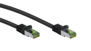 Kabel LAN Patchcord CAT 8.1 GHMT S/FTP czarny 0,25