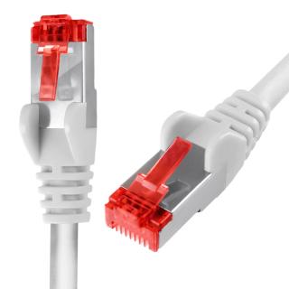 Kabel RJ45 CAT 6 S/FTP AWG27 LSZH biały 3m