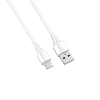 Kabel USB-A - USB-C LDNIO 1m 2.1A biały LS541C