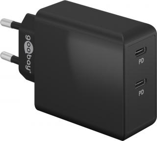 Ładowarka sieciowa 2x USB-C 36W PD Goobay CZARNA