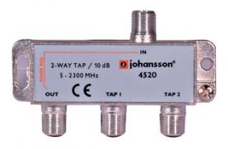 Odgałęźnik 2-krotny 5-2300 MHz Johansson 4520 10dB