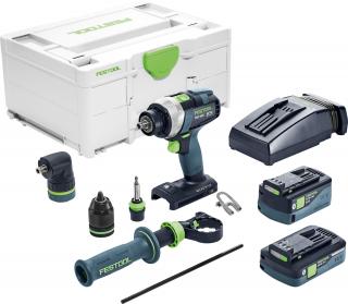 Festool Akumulatorowa wiertarko-wkrętarka TDC 18/4 5,2/4,0 I-Set QUADRIVE - 577243