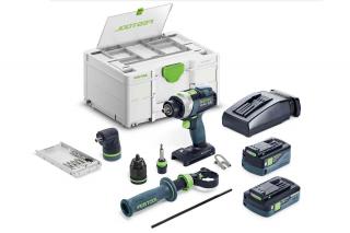 Festool Akumulatorowa wiertarko-wkrętarka udarowa QUADRIVE TPC 18/4 5,0/4,0 I-Set - 577621