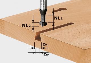 Festool Frez do wpustów "T" HW S8 D10,5/NL13 - 491035
