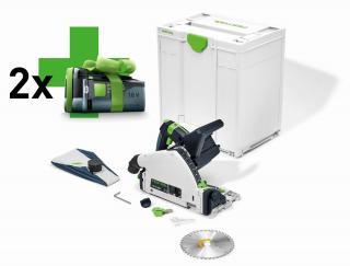 Festool Zagłębiarka akumulatorowa TSC 55 KEB-Basic - 5,0 - 577025 + 2x Akumulator BP 18 Li 5,0 ASI
