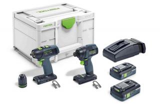 Festool Zestaw wiertarki i zakrętarki TID 18 HPC 4,0 I-Set T18 - 577244