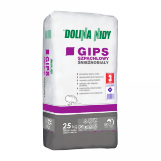 Gips szpachlowy Śnieżnobiały 25 kg - Dolina Nidy
