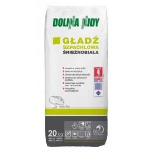 Gładź szpachlowa śnieżnobiała 20 kg - Dolina Nidy