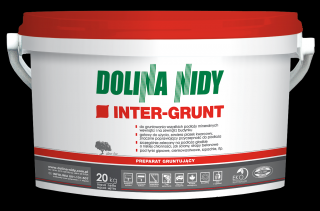 Inter-Grunt preparat gruntujący - czerwony grunt 20 kg - Dolina Nidy