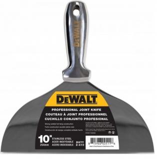 Szpachelka jednoczęściowa ze stali nierdzewnej DEWALT 10"  2-410