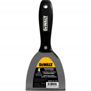 Szpachelka ze stali nierdzewnej, czarny uchwyt nylonowy DEWALT 4"  2-170
