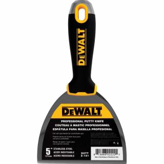 Szpachelka ze stali nierdzewnej uchwyt Soft Grip DEWALT 5"  2-141