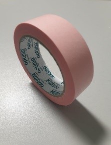 Taśma malarska różowa delikatna 19 mm-50mb (BS)
