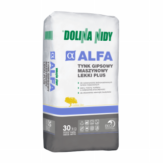 Tynk gipsowy maszynowy lekki plus ALFA 30 kg - Dolina Nidy