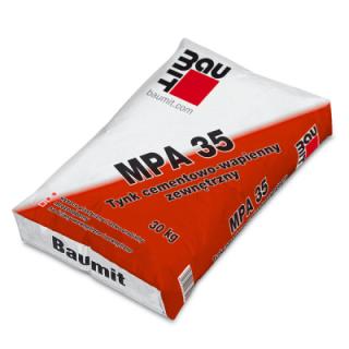 Tynk zewnętrzny cementowo-wapienny MPA35 BAUMIT 30kg, 40 pal