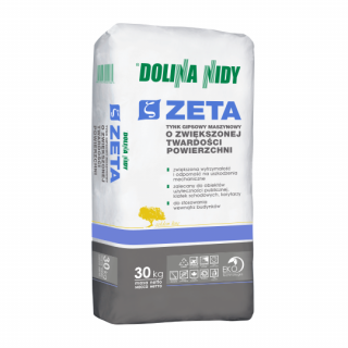Zaprawa tynkarska ZETA twardy tynk gipsowy maszynowy 30 kg - Dolina Nidy