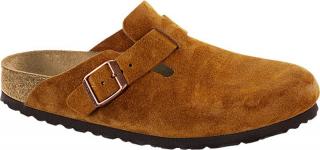 Chodaki Birkenstock Boston soft mink wąskie 1009543