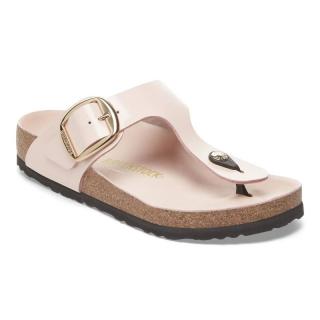 Japonki Birkenstock Gizeh Big Buckle high shine light rose szerokie 1029412