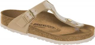 Japonki Birkenstock Gizeh sand patent szerokie 1013075