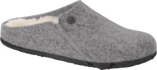 Kapcie Birkenstock Zermatt light grey wąskie 1015086