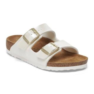 Klapki Birkenstock Arizona electric metallic pearl wąskie 1029456