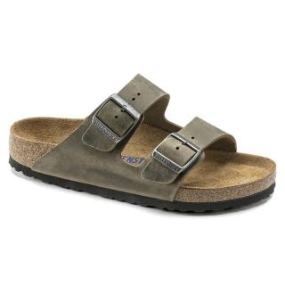 Klapki Birkenstock Arizona soft faded khaki szerokie 1019313