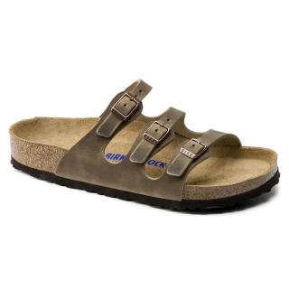 Klapki Birkenstock Florida soft tabacco brown szerokie 1011432