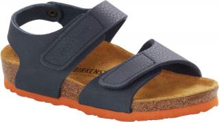 Sandały Birkenstock Palu desert soil blue pumpkin wąskie 1020312