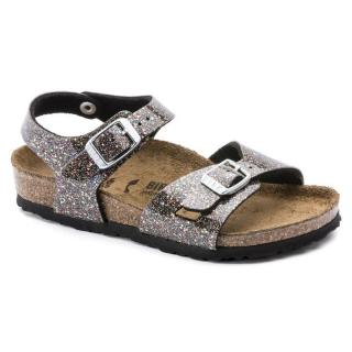 Sandały Birkenstock Rio cosmic sparkle black multi wąskie 1017386