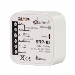 EXTA FREE sterownik rolet dopuszkowy (linii centralnych) SRP-03 ZAMEL