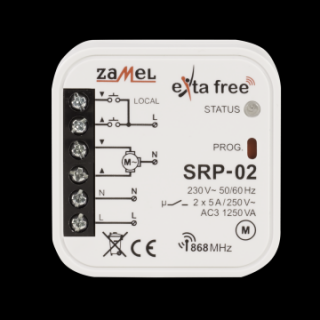 EXTA FREE sterownik rolet dopuszkowy (odbiornik) SRP-02 ZAMEL