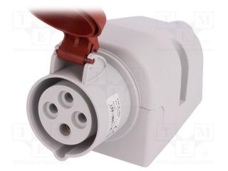 Gniazdo siłowe 400V stałe 16A 4p Pawbol [IZN-1643] (5)