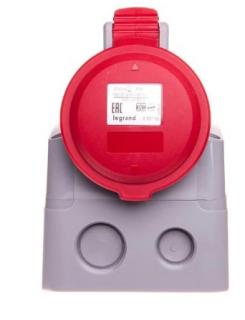 Gniazdo siłowe 400V stałe 16A 5p IP44 P17 TEMPRA PRO Legrand
