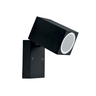 Lampa elewacyjna 1xGU10 jednokierunkowa QUAZAR 15 czarny regulacja w pionie IP44 KOBI