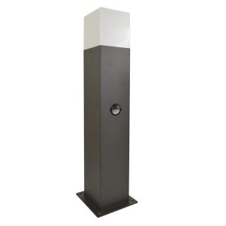 Lampa ogrodowa 1xE27 NEW YORK 44cm czujnik zmierzchu grafit IP44 POLUX