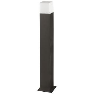 Lampa ogrodowa E27 stojąca słupek kwadrat grafit NEW YORK 44cm IP44 Goldlux (Polux)