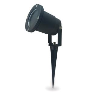 Lampa ogrodowa REFLEKTOR wodoodporny LED GU10 SZCZELNA czarna KOBI