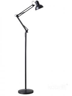 Lampa podłogowa E27 AURIQ kreślarska Czarna PIXAR/DEON KOBI Led2b